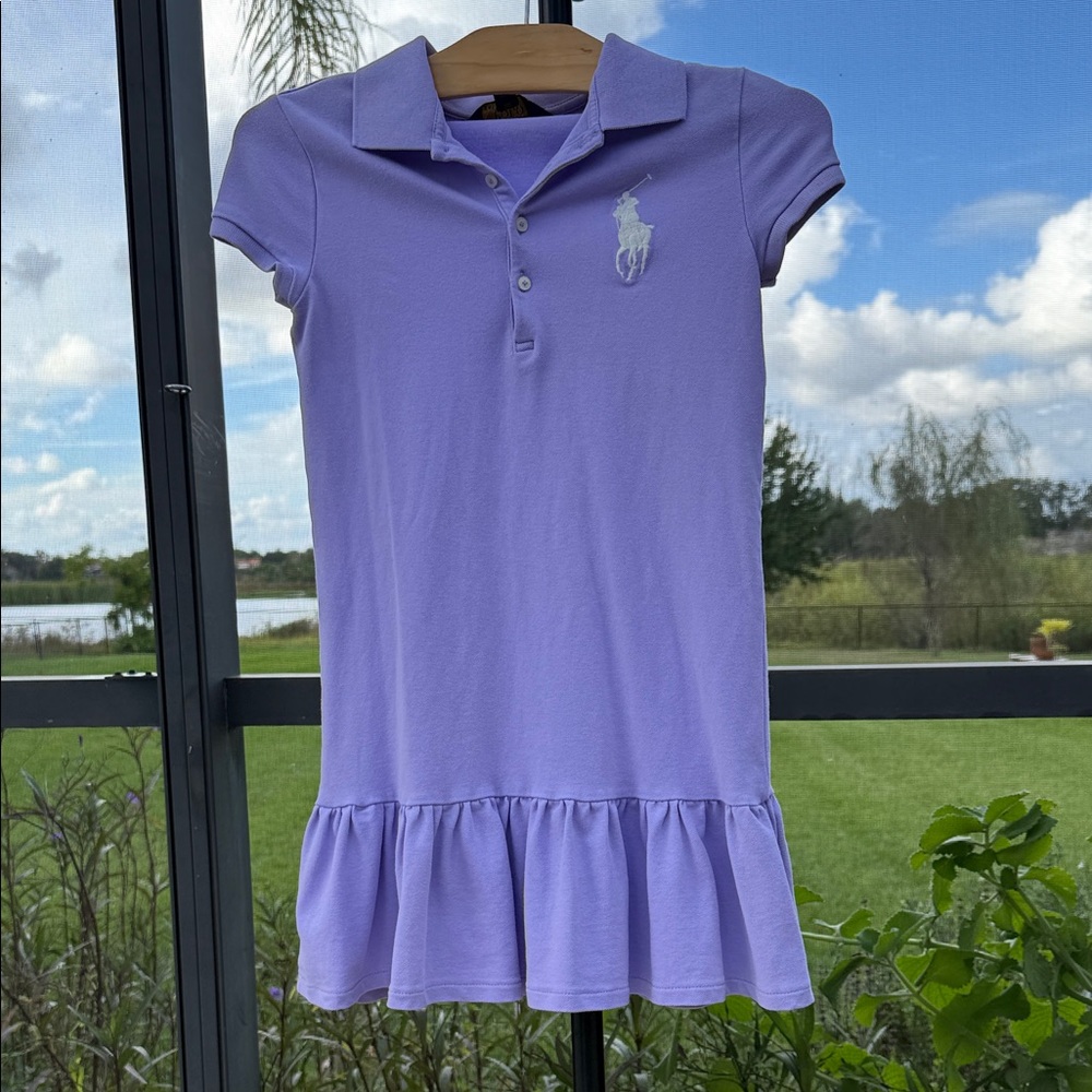Polo by Ralph Lauren Kids Lavender Polo Dress M (8-10)